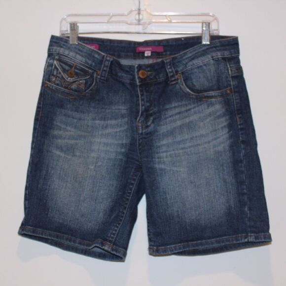VIGOSS Jean  Bermuda Short Women Size 32 - Picture 2 of 12